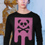 Unisex Fuchsia Box Drip Long Sleeve Tee