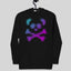 Unisex Pixel Panda Skull Hoodie
