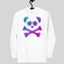 Unisex Pixel Panda Skull Hoodie