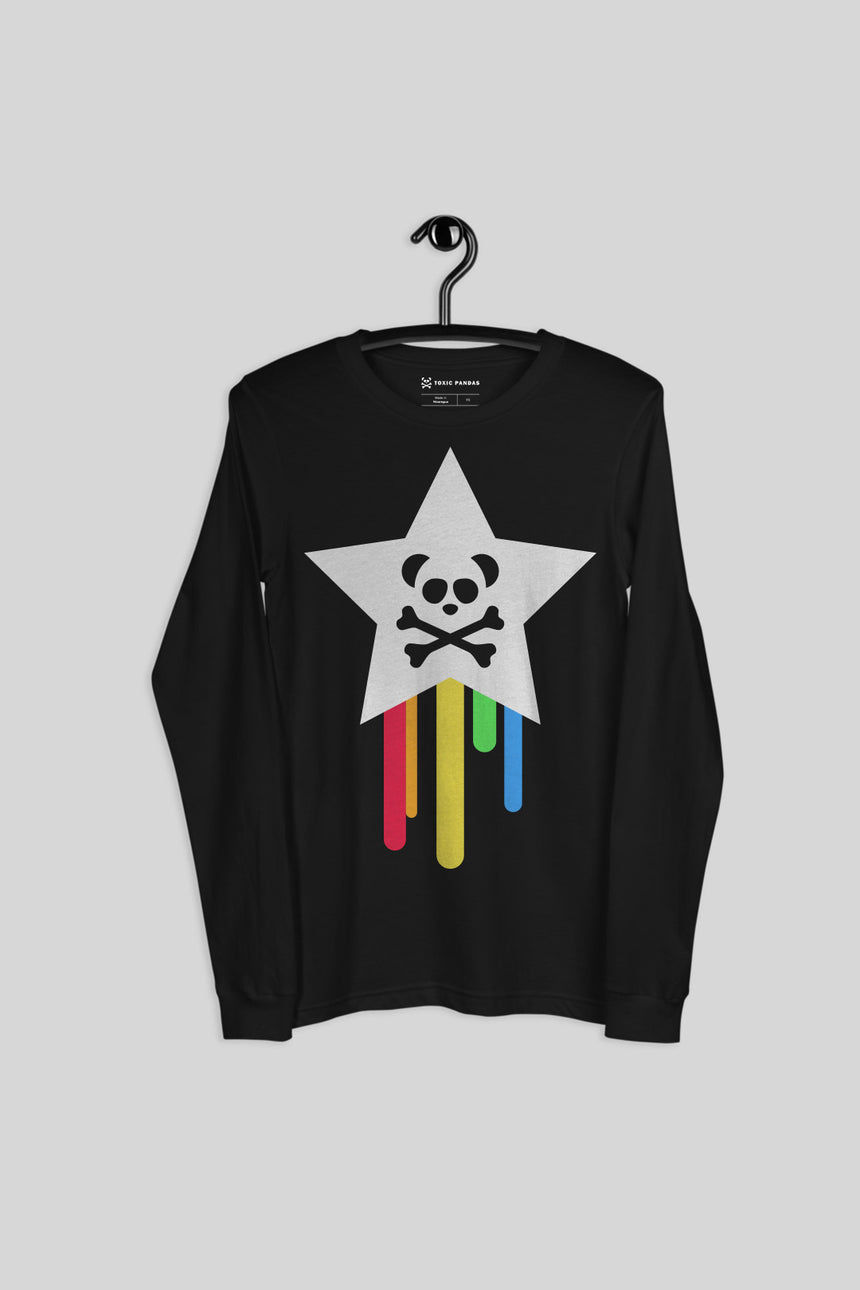 Unisex Rainbow Star Long Sleeve Tee
