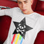Unisex Rainbow Star Long Sleeve Tee